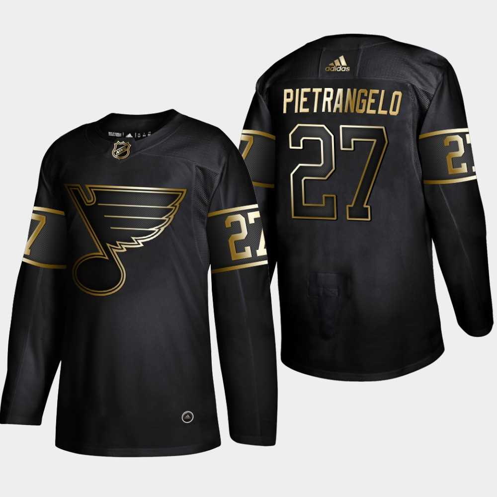 Blues 27 Alex Pietrangelo Black Gold Adidas Jersey,We sell and wholesale Blues 27 Alex Pietrangelo Black Gold Adidas Jersey on line form chian!